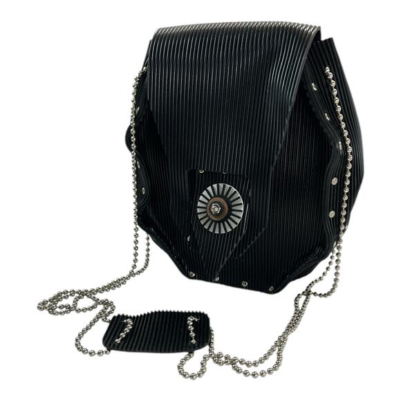 Gloria Gerber Embossed Stainless Steel Rubber Handbag Purse Handmade Boutique - Picture 3 of 15